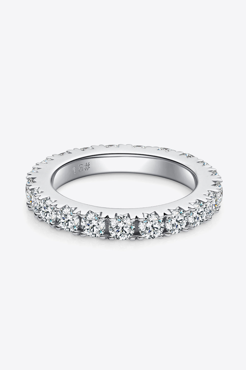 The Harmony: 2.3 Carat Lab Grown Moissanite Eternity Band